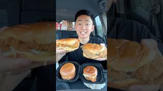 Ranking Every Fried Chicken Sandwich 🔥 shorts [upl. by Salomon738]