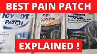 What Is The BEST Topical Patch For Pain Relief   Details [upl. by Nocaj500]