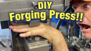 How To Make An Awesome Forging Press [upl. by Akcirred359]