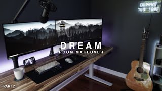 DREAM ROOM MAKEOVER Amazon Haul amp Live Edge Desk  Part 2 [upl. by Vanthe]