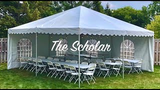 Party Tents for Rent  20 x 20 Frame Tent Rental Package Michigan [upl. by Hotchkiss]