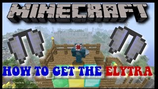 MINECRAFT HOW TO FIND THE ELYTRA TUTORIAL PS3 PS4 XboxOne Xbox360 [upl. by Wycoff]