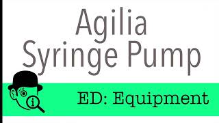 Agilia Syringe Pump [upl. by Ellene562]