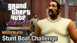 GTA Vice City Definitive Edition  Mission 30  Stunt Boat Challenge [upl. by Aniretac]