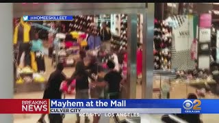 Brawl At The Mall  Panic Ensues When Some Patrons Think Shots Are Fired [upl. by Weyermann]