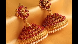 Top 20 Grt jewellers Gold Jhumkas Designs [upl. by Amak]