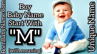 Best boy name starting with M Top 10 boy name start with M M से लड़कों के नाम Unique boy name [upl. by Jarvey]