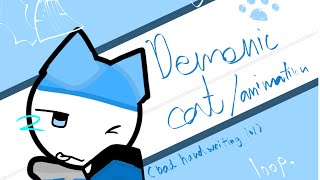 Demonic cat  animation meme  ftslingshot [upl. by Ellives73]