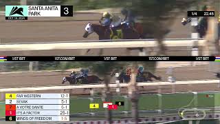 Far Western wins Race 3 on Friday October 18 at Santa Anita Park [upl. by Azil]