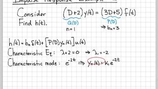 Impulse Response Example 2 [upl. by Eniluqaj62]