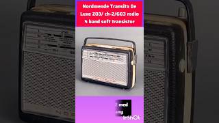 Nordmende Transita De Luxe Z03 ch2603 Radio 4band soft receiver 1962s in Germanyyoutube radio [upl. by Spencer]