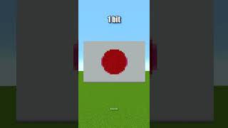 Minecraft Japan Flag 🇯🇵 64 bits 32 bits 16 bits 8 bits 4 bits 2 bits 1 bit [upl. by Breskin705]