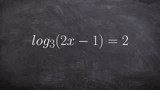 Solving logarithmic equations [upl. by Ahsimit]