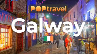 Walking in GALWAY  Ireland 🇮🇪 Night Tour in the Centre  4K 60fps UHD [upl. by Colis]