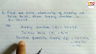 price elasticity of demand  elasticity of demand and supply  economics numerical class 11 [upl. by Demmer]