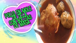 POLLO EN MOLE DE OLLA LAS RECETAS DE AIMEP3 [upl. by Shaffer]