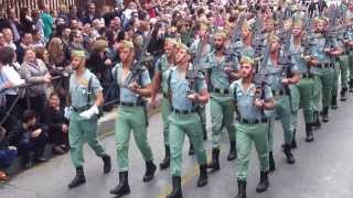 Desfile de los legionarios en málaga 2012 Alta definición HQ [upl. by Aled]