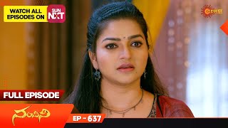 Nandhini  Episode 637  Digital Rerelease  Gemini TV Serial  Telugu Serial [upl. by Esorbma]