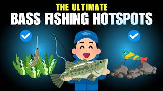 How to Catch Bass Bass Fishing Hotspots in Any Water [upl. by Gunner]