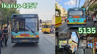 European Mobility Week  Trolleybuses ride Ikarus 415T 5135 on line 75 [upl. by Chicoine]