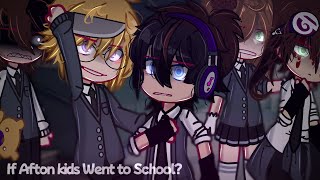 Afton Kids Go to School  My AU Fnaf  Afton Family  GachaClub  Gcmm [upl. by Assiralk948]