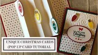 3D Christmas Popup Card  How to make Christmas Tree Card  Greeting Card [upl. by Yniatirb]