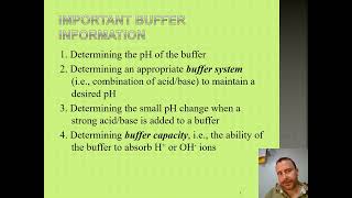 Ch149 Buffers and the Henderson Hasselbalch Equation [upl. by Elleinahc]