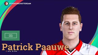 Patrick Paauwe  PES Clasico Face Bodyamp Stats [upl. by Lyudmila]