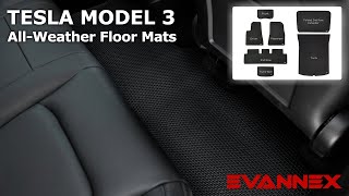 AllWeather Floor Mats for Tesla Model 3 from EVANNEX [upl. by Chaiken]