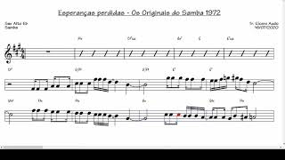 Esperanças perdidas  Os Originais do Samba 1972 Sax Alto Eb [upl. by Jermyn99]