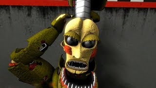 FNaF SFM Springtrap vs ScrapTrap Five Nights At Freddys [upl. by Leonsis]