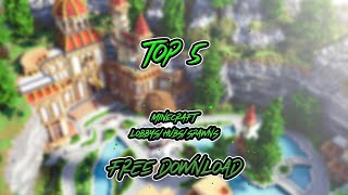 Top 5 Minecraft Lobbys  FREE Download 2 [upl. by Ardnosal206]