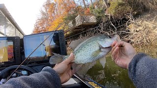 FOUND THEM Late FALLEarly WINTER Crappie Fishing TIPS [upl. by Linker]