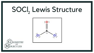 SOCl2 Lewis Structure Thionyl chloride [upl. by Primrosa]