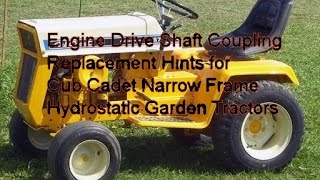 Cub Cadet 127 Narrow Frame Hydro Drive Shaft Maintenance [upl. by Calmas]