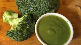 How to Make Broccoli Puree for Babies  Baby Food [upl. by Darcee672]