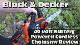 BLACK and DECKER Cordless Chainsaw  Branch Lopper Review [upl. by Naldo]