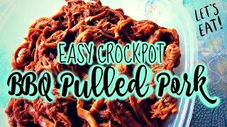 2 INGREDIENT BBQ PULLED PORK  EASY CROCK POT RECIPE [upl. by Aracal365]