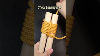 Knot Tips 68 Shear Lashing Knotknottips101 [upl. by Ainnek]