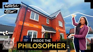 Touring a SPACIOUS 4 Bedroom New Build House UK  Bellway Homes The Philosopher Show Home [upl. by Murrell681]