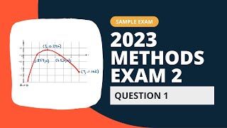 2023 Maths Methods Sample Exam 2 Solutions  Extended Response Question 1 [upl. by Babby]