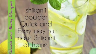 Shikanji PowderHow to make shikanji [upl. by Gannes]