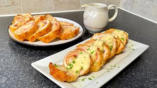 Chicken Cordon Bleu with Creamy Cheese Sauce [upl. by Aiki]