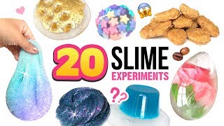 20 AMAZING DIY SLIMES Mixing CRAZY THINGS Into Clear Slime  Water Slime Satisfying Slime ASMR [upl. by Htederem]