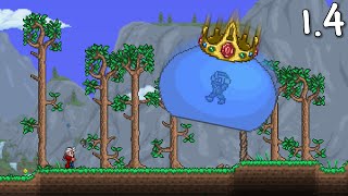 Terraria 14 Master Mode  King Slime amp Exclusive Royal Delight Item [upl. by Anihsat879]