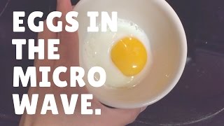 Learn to Cook  EGGS IN THE MICROWAVE [upl. by Anoo135]