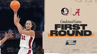 Alabama vs Florida State  First Round NCAA tournament extended highlights [upl. by Irita]