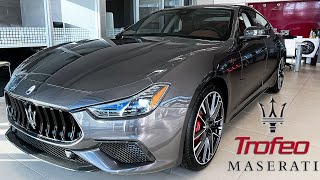 2022 Maserati Ghibli Trofeo Walkaround Visual Review  Exhaust Sound [upl. by Yerfoeg406]