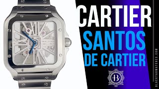 Cartier Santos de Cartier Skeleton WHSA0015 [upl. by Ewald]