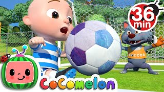 The Soccer Football Song  More Nursery Rhymes amp Kids Songs  CoComelon [upl. by Ellison958]